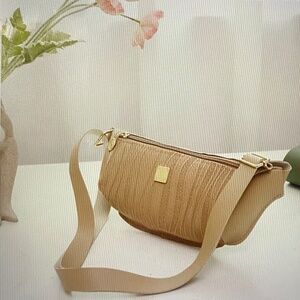 Faux Leather Zippered Pouch